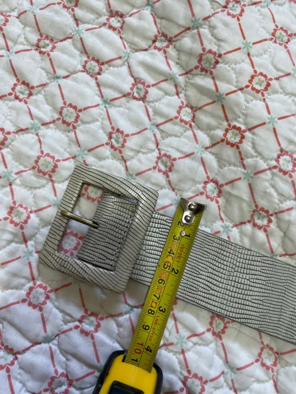 snake skin emboss, genuine leather belt